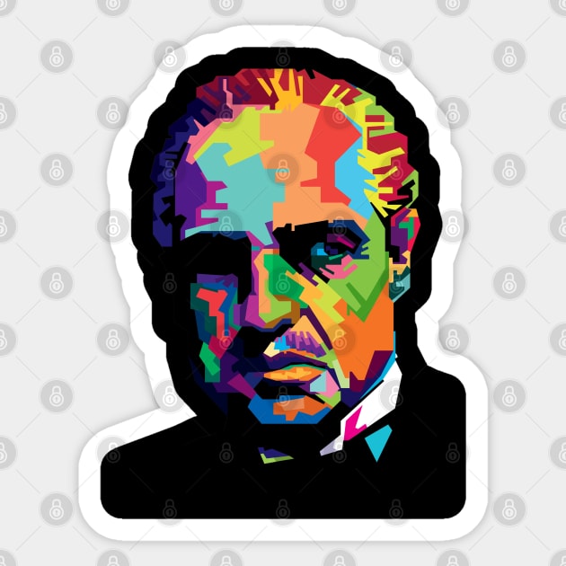 Marlon Brando Sticker by Mulyadi Walet